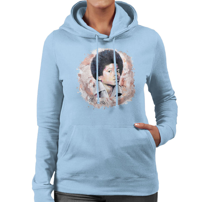Sidney Maurer Original Portrait Of Michael Jackson Young Women's Hooded Sweatshirt