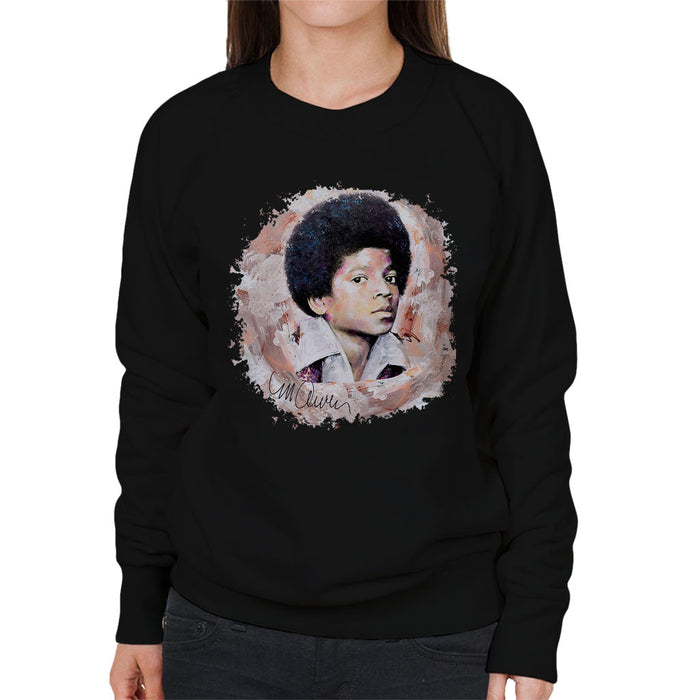 Sidney Maurer Original Portrait Of Michael Jackson Young Women's Sweatshirt