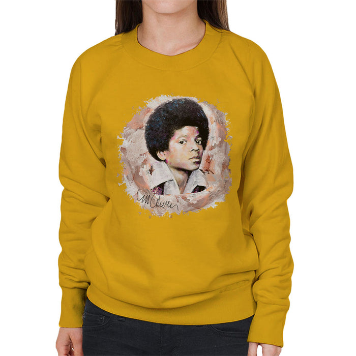 Sidney Maurer Original Portrait Of Michael Jackson Young Women's Sweatshirt
