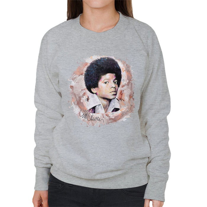 Sidney Maurer Original Portrait Of Michael Jackson Young Women's Sweatshirt