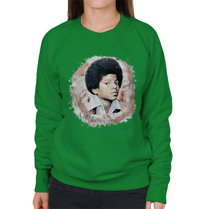 Sidney Maurer Original Portrait Of Michael Jackson Young Women's Sweatshirt