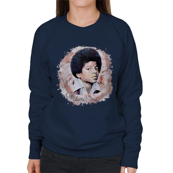 Sidney Maurer Original Portrait Of Michael Jackson Young Women's Sweatshirt