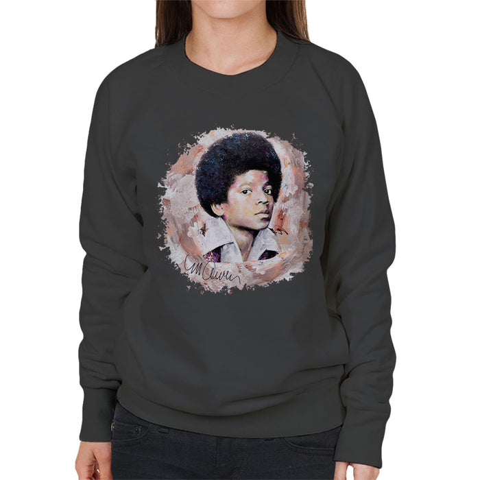 Sidney Maurer Original Portrait Of Young Michael Jackson Women's Sweatshirt