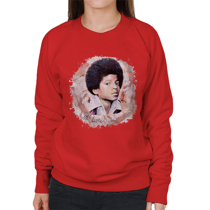 Sidney Maurer Original Portrait Of Michael Jackson Young Women's Sweatshirt