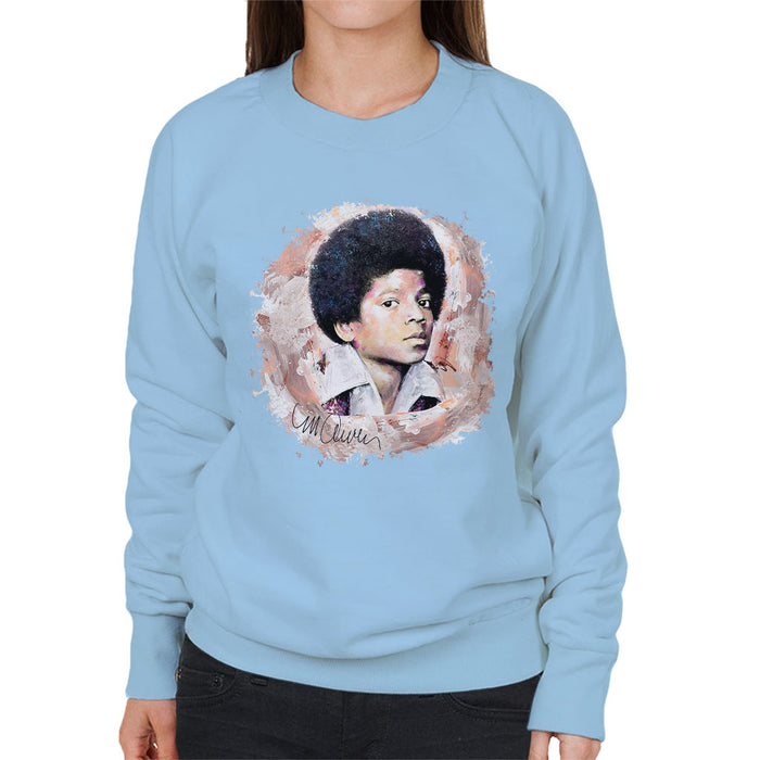 Sidney Maurer Original Portrait Of Michael Jackson Young Women's Sweatshirt