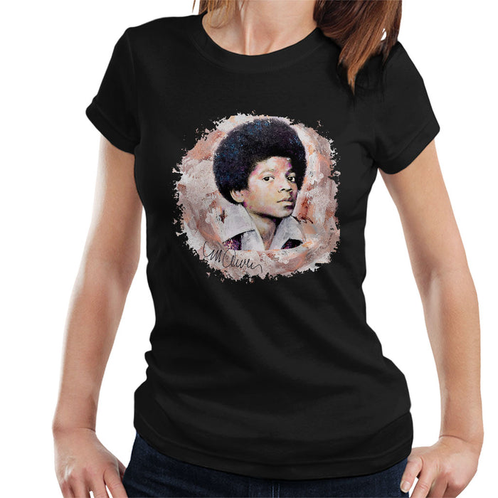 Sidney Maurer Original Portrait Of Michael Jackson Young Women's T-Shirt