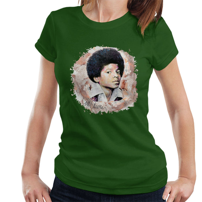 Sidney Maurer Original Portrait Of Michael Jackson Young Women's T-Shirt