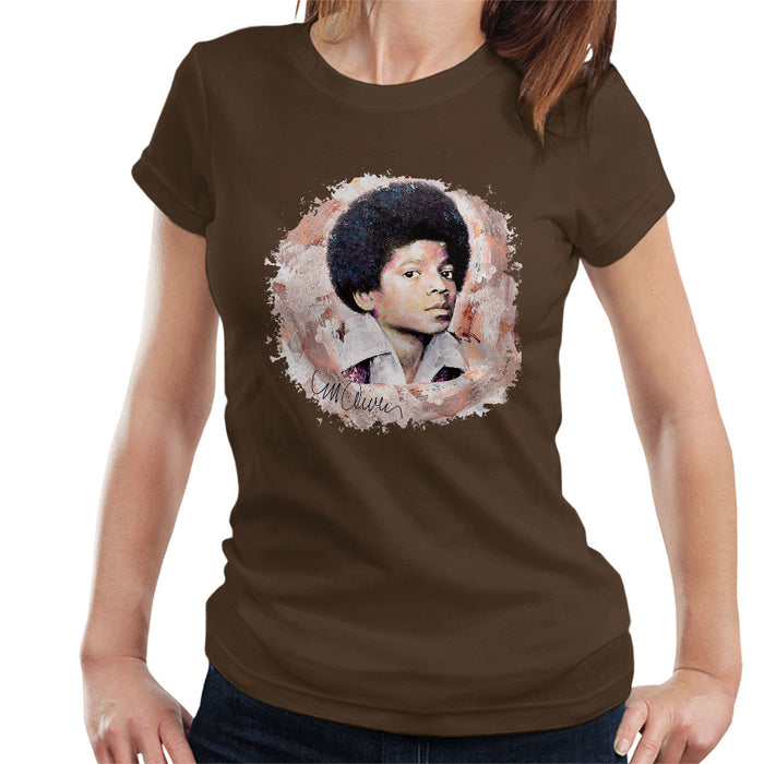 Sidney Maurer Original Portrait Of Michael Jackson Young Women's T-Shirt