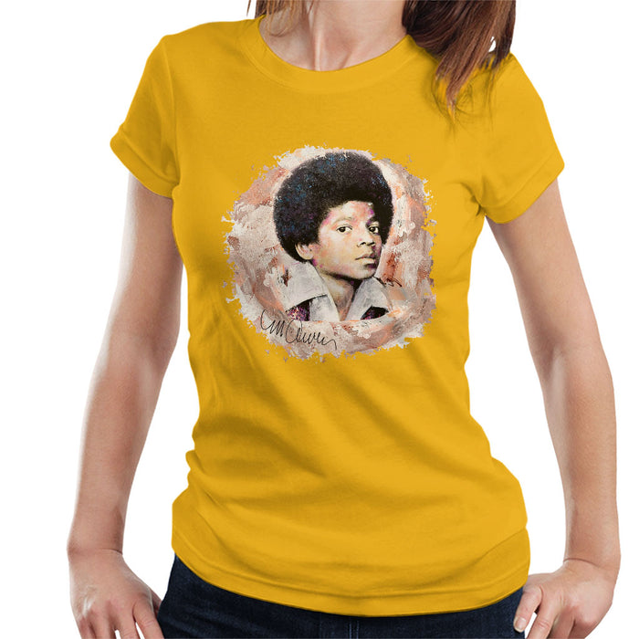 Sidney Maurer Original Portrait Of Michael Jackson Young Women's T-Shirt