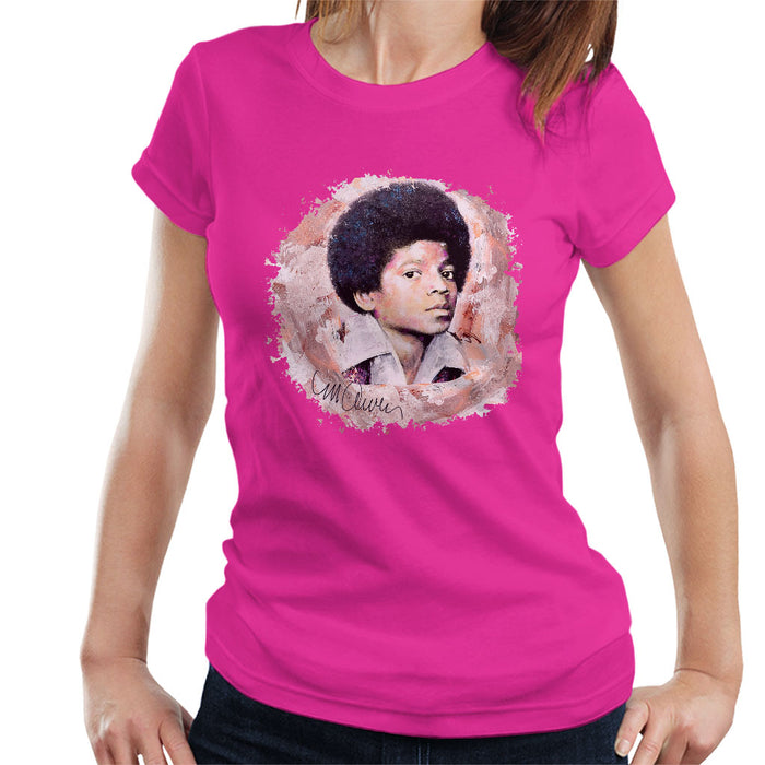 Sidney Maurer Original Portrait Of Michael Jackson Young Women's T-Shirt
