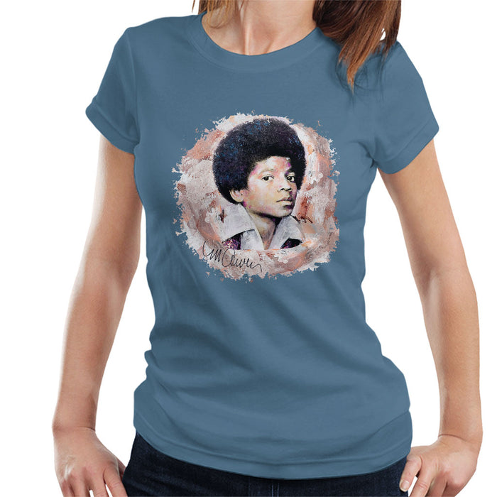 Sidney Maurer Original Portrait Of Michael Jackson Young Women's T-Shirt