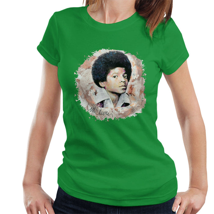 Sidney Maurer Original Portrait Of Michael Jackson Young Women's T-Shirt