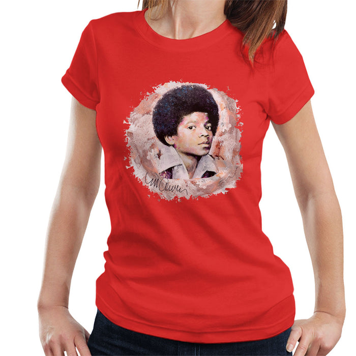 Sidney Maurer Original Portrait Of Michael Jackson Young Women's T-Shirt