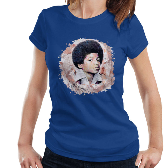 Sidney Maurer Original Portrait Of Michael Jackson Young Women's T-Shirt