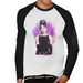 Sidney Maurer Original Portrait Of Audrey Hepburn Mens Baseball Long Sleeved T-Shirt - Mens Baseball Long Sleeved T-Shirt