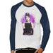 Sidney Maurer Original Portrait Of Audrey Hepburn Mens Baseball Long Sleeved T-Shirt - Mens Baseball Long Sleeved T-Shirt