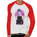 Sidney Maurer Original Portrait Of Audrey Hepburn Mens Baseball Long Sleeved T-Shirt - Mens Baseball Long Sleeved T-Shirt