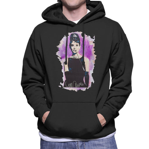Sidney Maurer Original Portrait Of Audrey Hepburn Mens Hooded Sweatshirt - Mens Hooded Sweatshirt