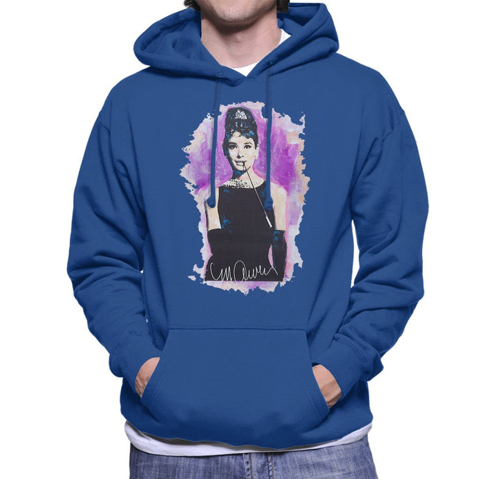 Sidney Maurer Original Portrait Of Audrey Hepburn Mens Hooded Sweatshirt - Mens Hooded Sweatshirt