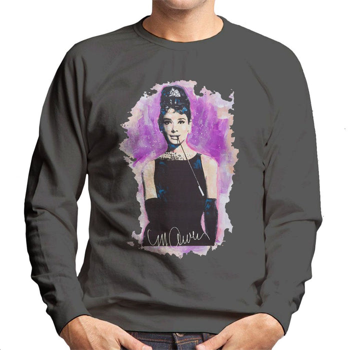 Sidney Maurer Original Portrait Of Audrey Hepburn Mens Sweatshirt - Mens Sweatshirt