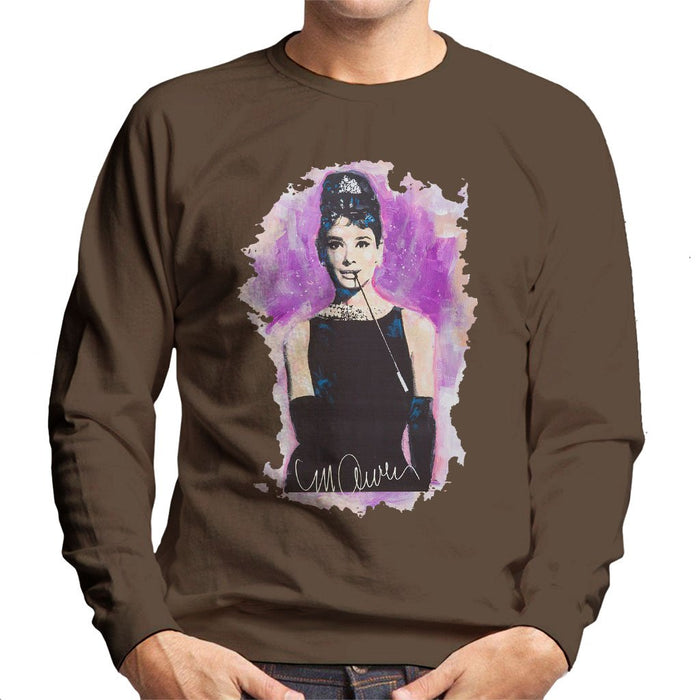 Sidney Maurer Original Portrait Of Audrey Hepburn Mens Sweatshirt - Mens Sweatshirt