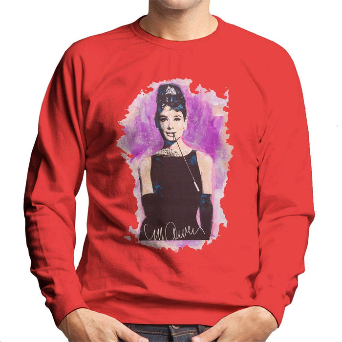 Sidney Maurer Original Portrait Of Audrey Hepburn Mens Sweatshirt - Mens Sweatshirt