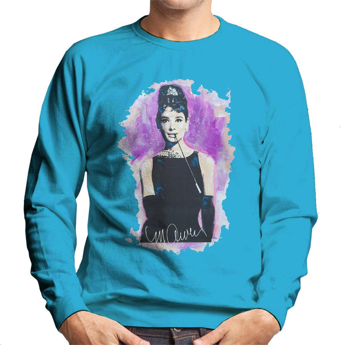 Sidney Maurer Original Portrait Of Audrey Hepburn Mens Sweatshirt - Mens Sweatshirt