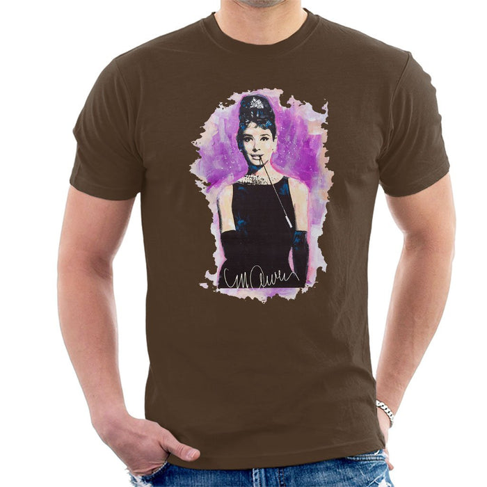 Sidney Maurer Original Portrait Of Audrey Hepburn Mens T-Shirt - Mens T-Shirt