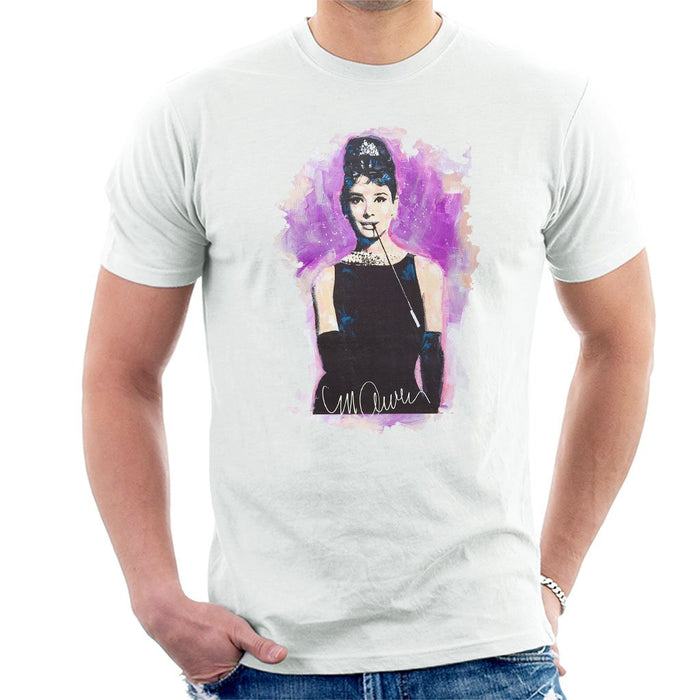 Sidney Maurer Original Portrait Of Audrey Hepburn Mens T-Shirt - Mens T-Shirt