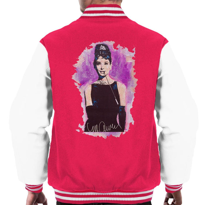 Sidney Maurer Original Portrait Of Audrey Hepburn Mens Varsity Jacket - Mens Varsity Jacket