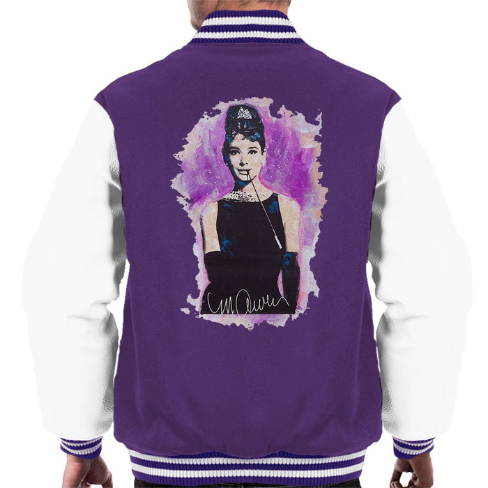 Sidney Maurer Original Portrait Of Audrey Hepburn Mens Varsity Jacket - Mens Varsity Jacket