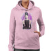 Sidney Maurer Original Portrait Of Audrey Hepburn Womens Hooded Sweatshirt - Small / Light Pink - Womens Hooded Sweatshirt