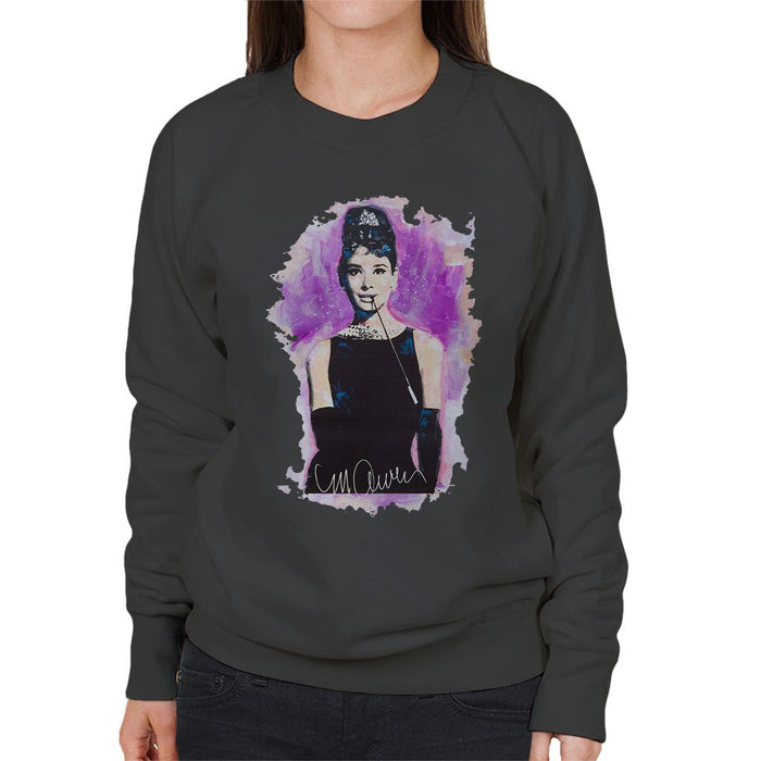 Sidney Maurer Original Portrait Of Audrey Hepburn Womens Sweatshirt - Womens Sweatshirt
