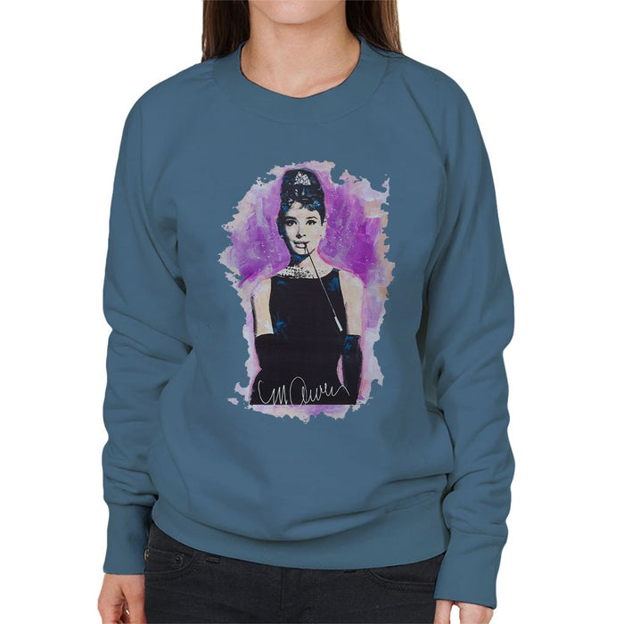 Sidney Maurer Original Portrait Of Audrey Hepburn Womens Sweatshirt - Womens Sweatshirt