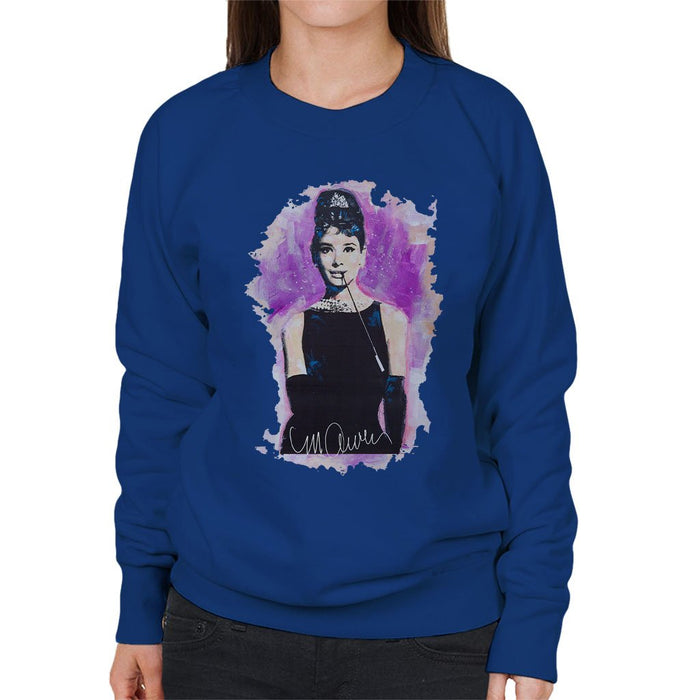 Sidney Maurer Original Portrait Of Audrey Hepburn Womens Sweatshirt - Womens Sweatshirt