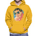 Sidney Maurer Original Portrait Of Ayrton Senna Mens Hooded Sweatshirt - Small / Gold - Mens Hooded Sweatshirt