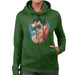 Sidney Maurer Original Portrait Of Ayrton Senna Womens Hooded Sweatshirt - Womens Hooded Sweatshirt