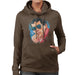 Sidney Maurer Original Portrait Of Ayrton Senna Womens Hooded Sweatshirt - Womens Hooded Sweatshirt