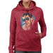 Sidney Maurer Original Portrait Of Ayrton Senna Womens Hooded Sweatshirt - Womens Hooded Sweatshirt