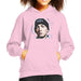 Sidney Maurer Original Portrait Of Eminem Shady Hat Kids Hooded Sweatshirt - X-Small (3-4 yrs) / Light Pink - Kids Boys Hooded Sweatshirt