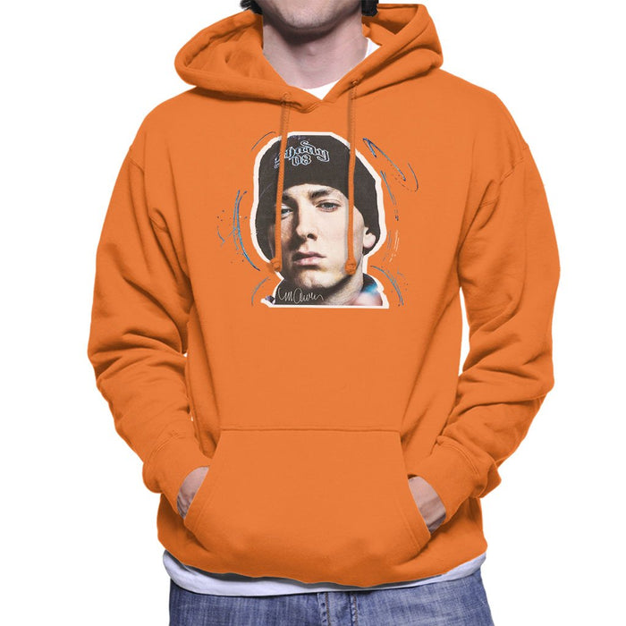 Sidney Maurer Original Portrait Of Eminem Shady Hat Mens Hooded Sweatshirt - Mens Hooded Sweatshirt