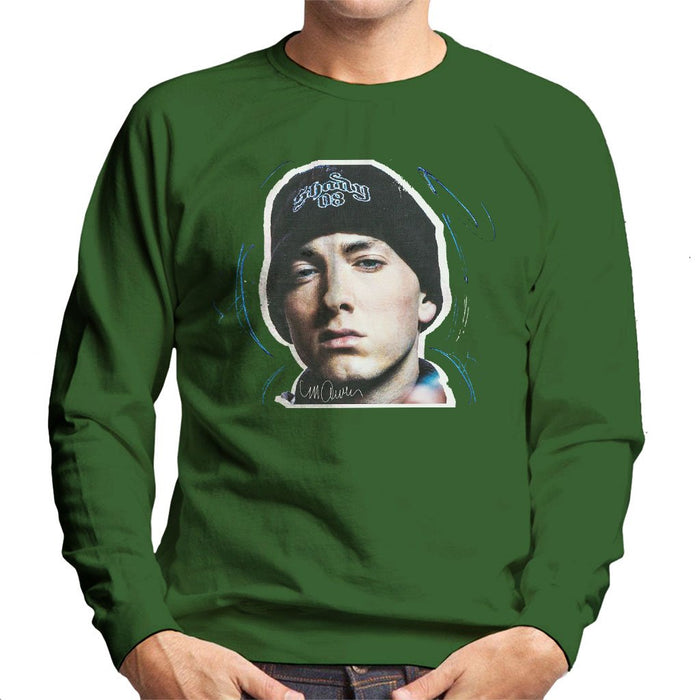 Sidney Maurer Original Portrait Of Eminem Shady Hat Mens Sweatshirt - Mens Sweatshirt