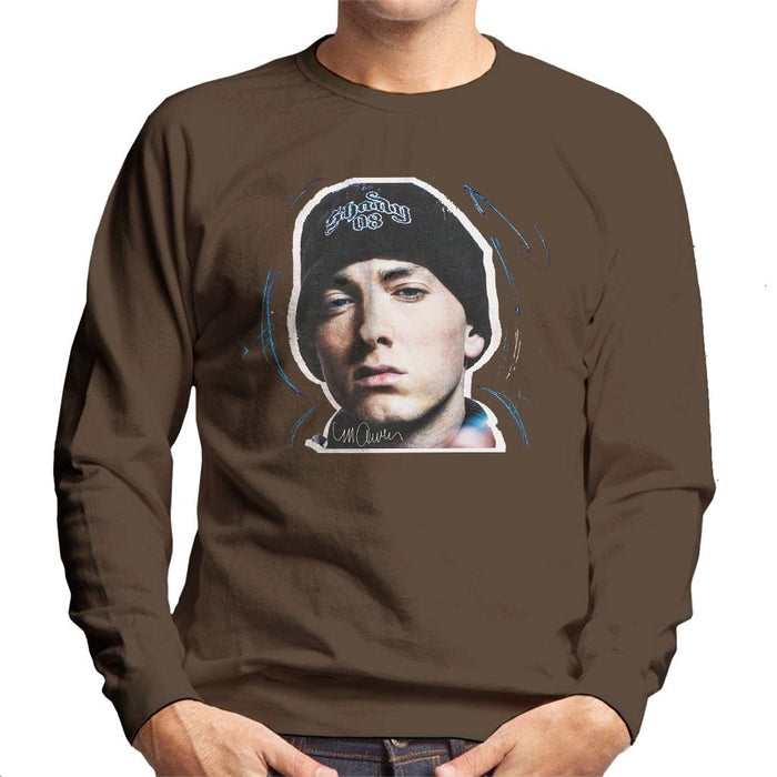 Sidney Maurer Original Portrait Of Eminem Shady Hat Mens Sweatshirt - Mens Sweatshirt