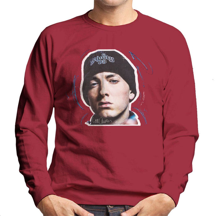 Sidney Maurer Original Portrait Of Eminem Shady Hat Mens Sweatshirt - Mens Sweatshirt