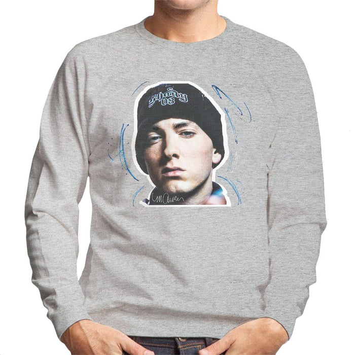 Sidney Maurer Original Portrait Of Eminem Shady Hat Mens Sweatshirt - Mens Sweatshirt