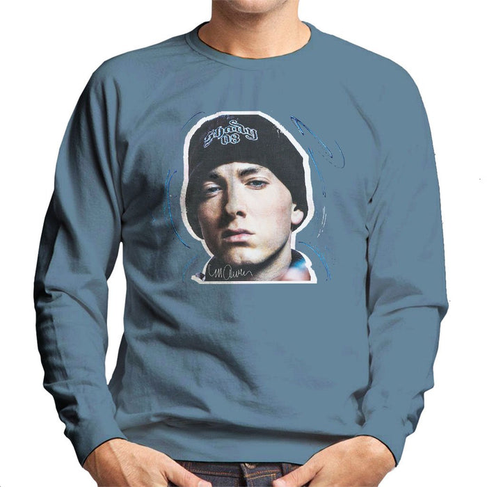 Sidney Maurer Original Portrait Of Eminem Shady Hat Mens Sweatshirt - Mens Sweatshirt