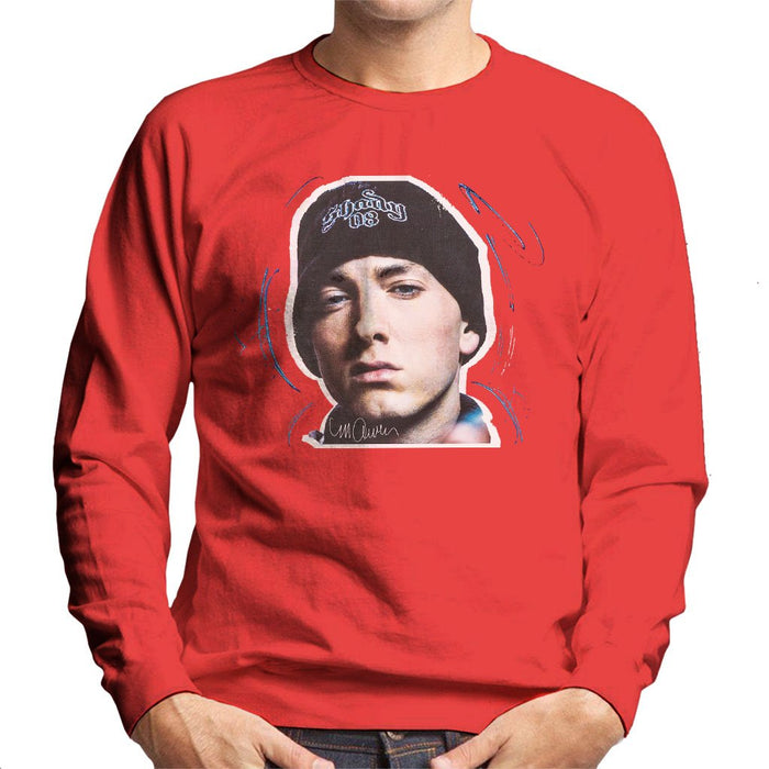 Sidney Maurer Original Portrait Of Eminem Shady Hat Mens Sweatshirt - Mens Sweatshirt