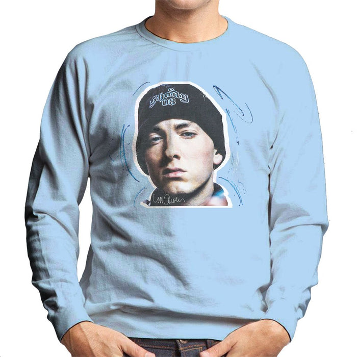 Sidney Maurer Original Portrait Of Eminem Shady Hat Mens Sweatshirt - Mens Sweatshirt