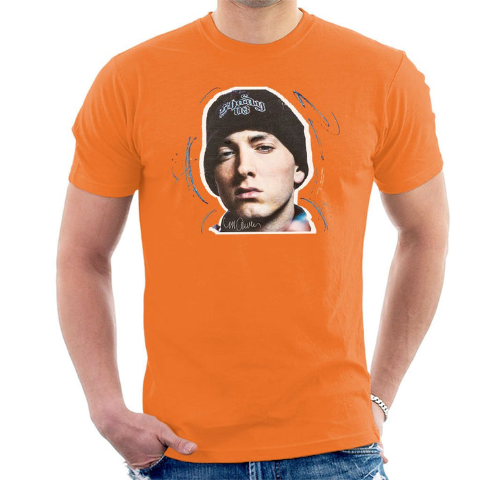 Sidney Maurer Original Portrait Of Eminem Shady Hat Mens T-Shirt - Mens T-Shirt