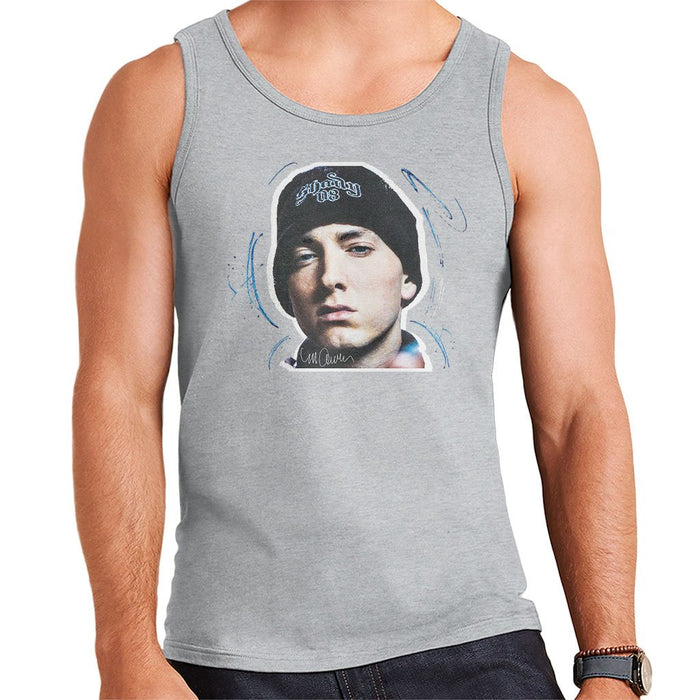 Sidney Maurer Original Portrait Of Eminem Shady Hat Mens Vest - Mens Vest